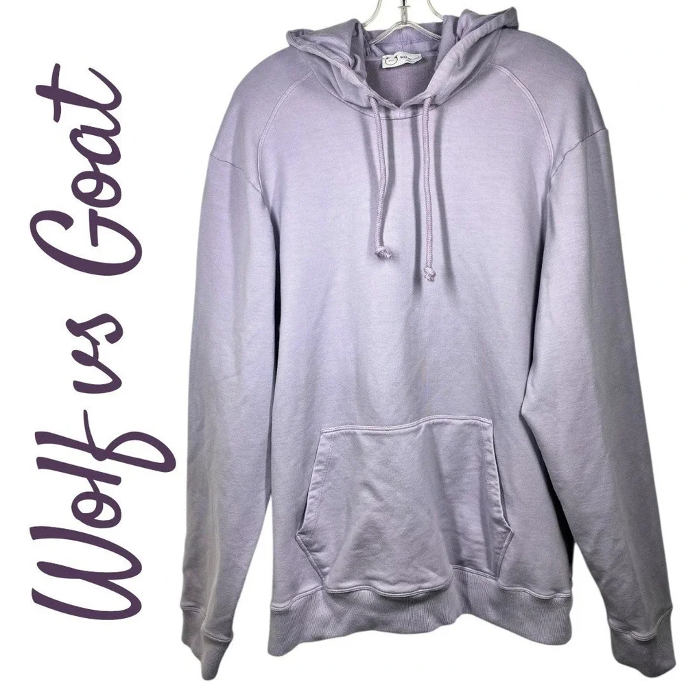 NWOT WOLF VS GOAT‎ ELEVATED LUXE LAVENDER PURPLE HOODIE ITALY RESORTWEAR XXL